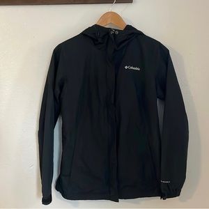 Columbia Windbreaker Rain Jacket Black Small